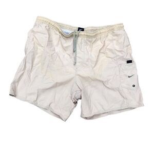 Vintage Nike Shorts XL Brown Cargo Shorts With Mesh Lining